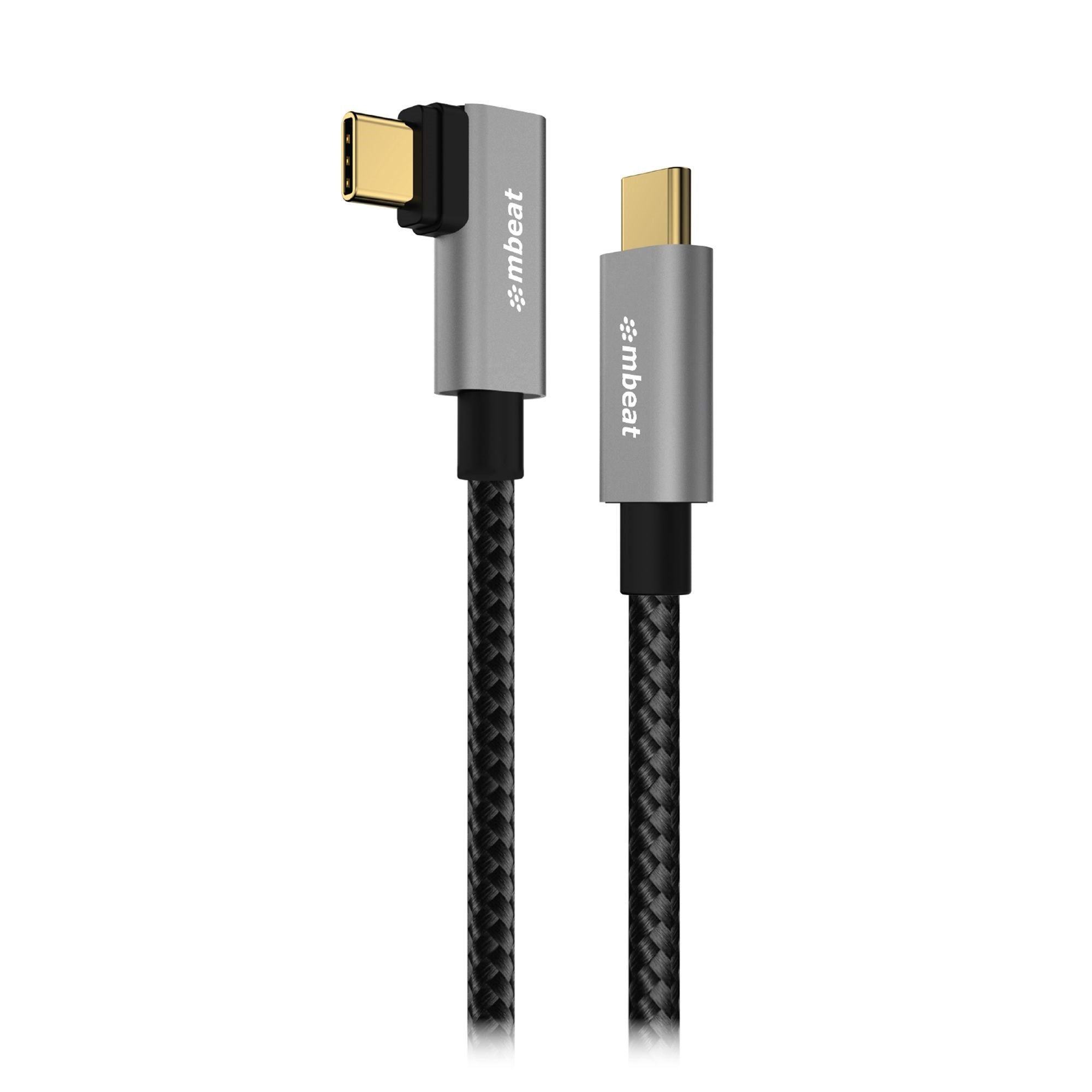 mbeat Tough Link 1.8m L-Shape USB 3.2 Gen2 USB-C Cable - Space Grey Data Transfer Rate: Maximum 10Gbps  Video Resolution: Maximum 4K/60Hz mbeat Tough Link 1.8m L-Shape USB 3.2 Gen2 USB-C Cable - Space Grey Data Transfer Rate: Maximum 10Gbps  Video Resolution: Maximum 4K/60Hz